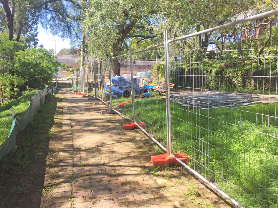 Temporary Fence Panels for Windsor Bridge Replacement