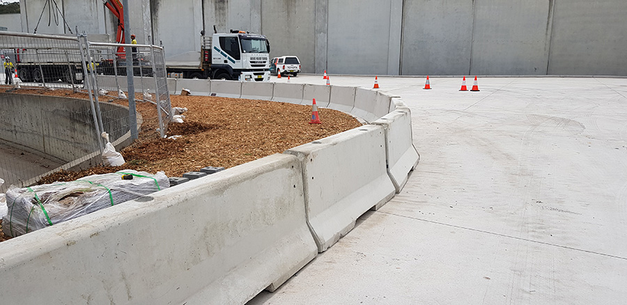 Concrete Barriers Increase Safety at Sydney Waste Facility