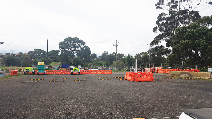 Trafix Waterfilled Barriers in Melbourne