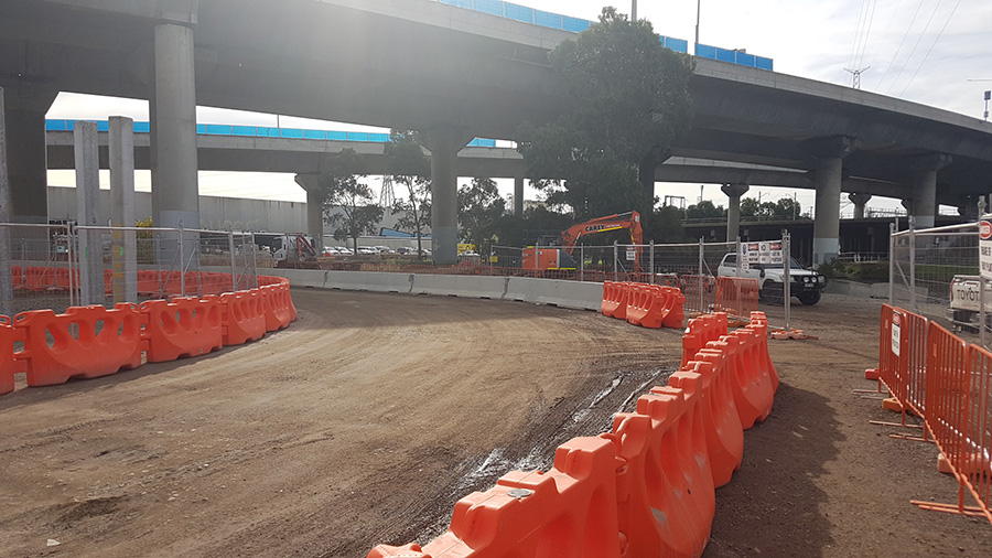 Crowd control and Water filled barriers orange