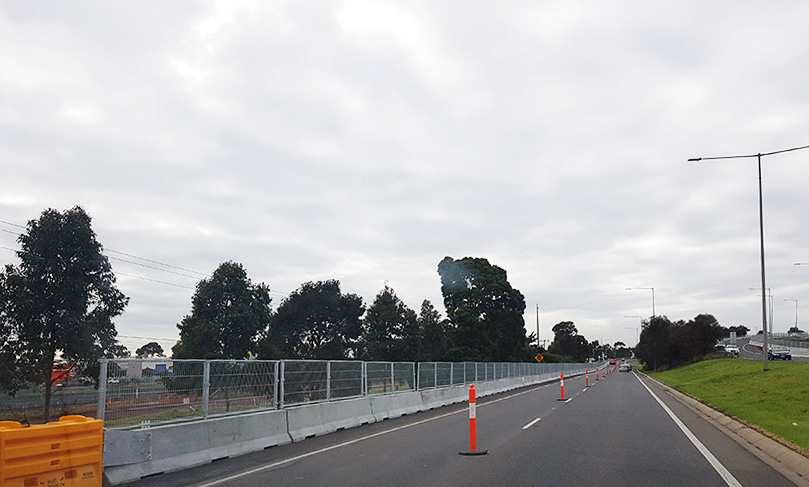 Concrete Road Barriers at Hoppers Crossing, Victoria