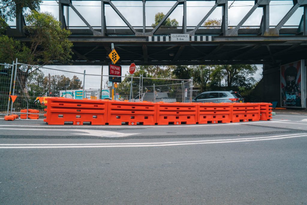 Waterfilled Barriers in WestConnex 