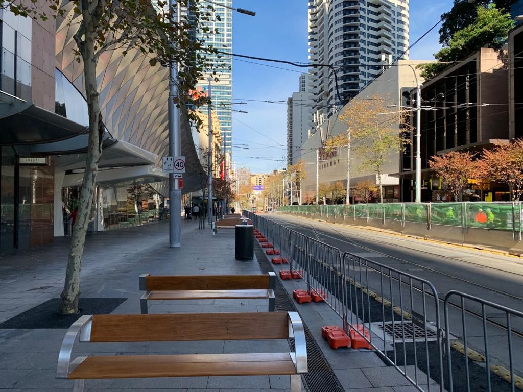Pedestrian barriers for Sydney CBD upgrade