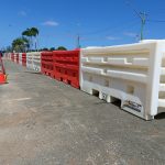 A water fillable barrier that is great for rental companies