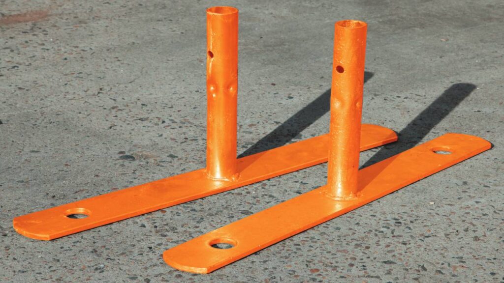 Orange Dipped Barrier Feet