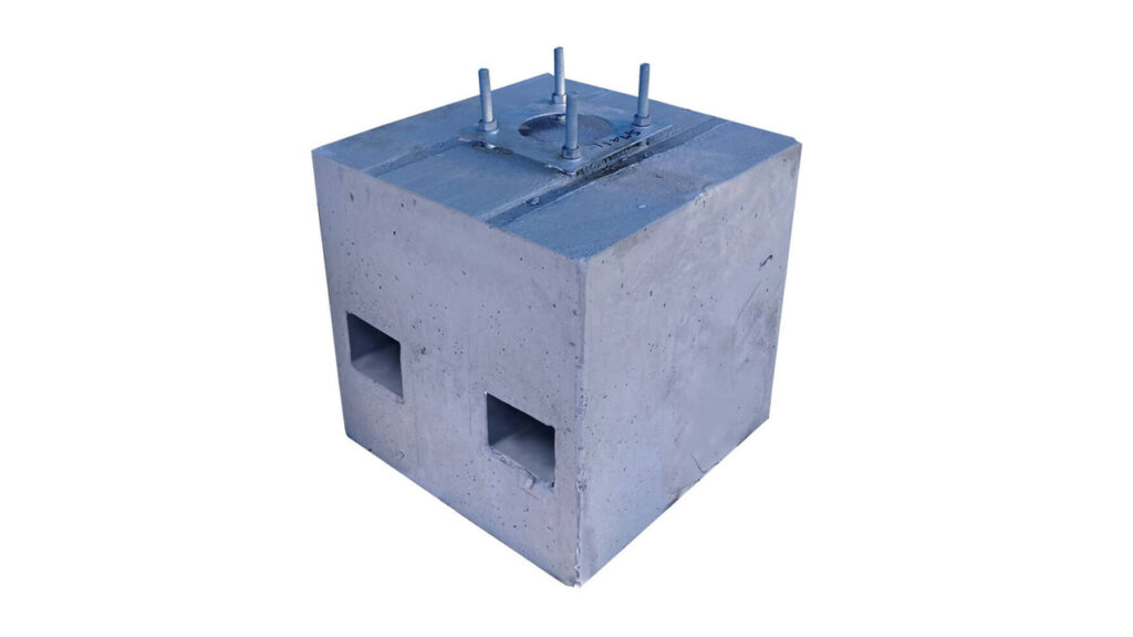 concrete base for cctv