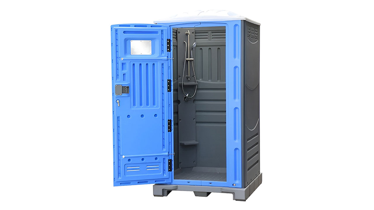 portable shower inside view