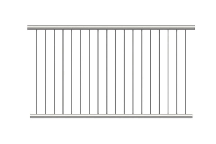 Standard Pedestrian Barrier with Toeboard 8020-D48 2000mm barrier