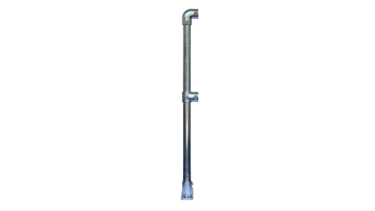 Standard Double Rail 4020-D48 End Post – Galvanised