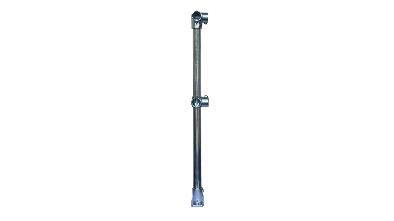 Standard Double Rail 4020-D48 Corner Post - Gal