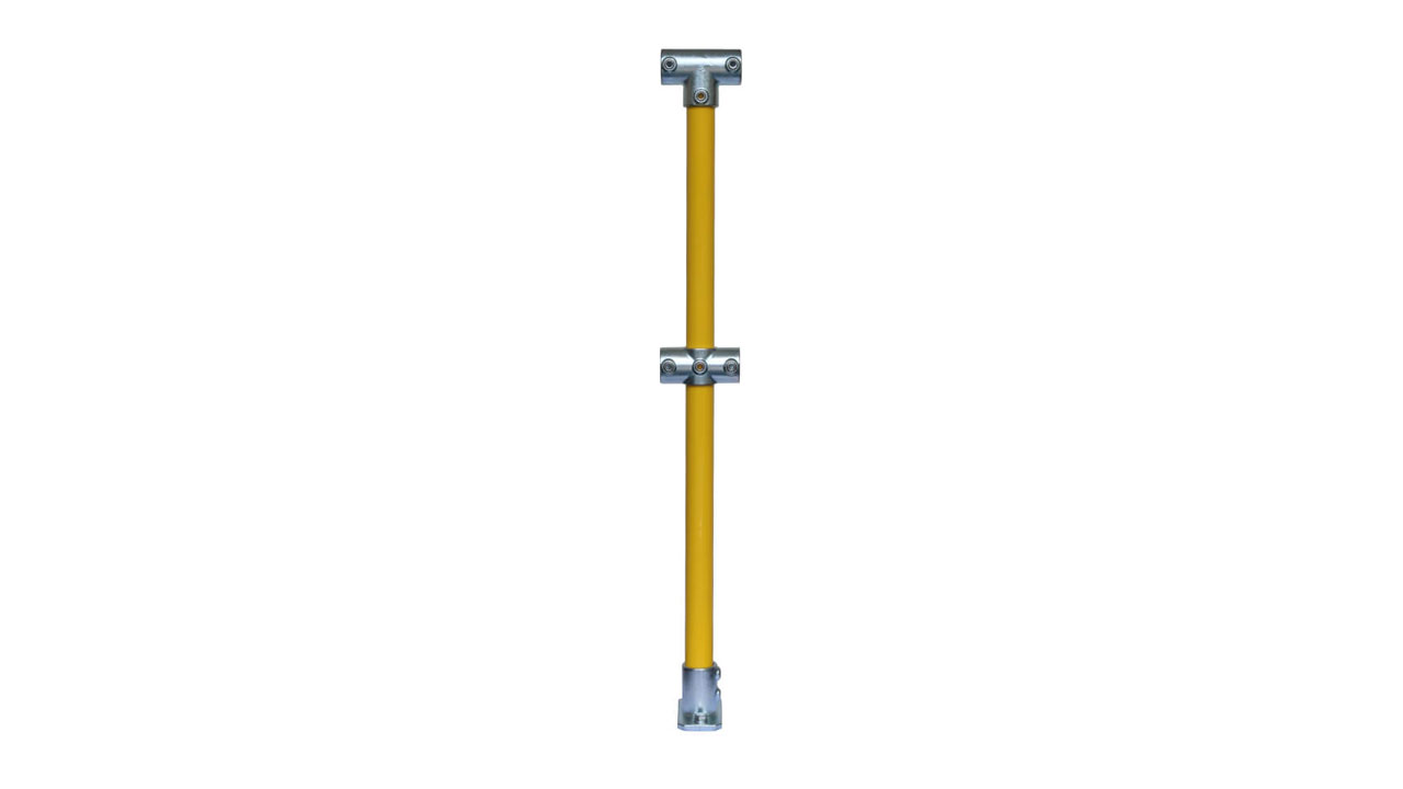 Standard Double Rail 4020-D48 Mid Post - Yellow