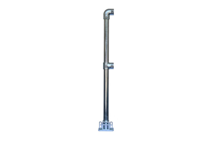 Standard Double Rail with Toeboard 4030-D48 End Post – Galvanised