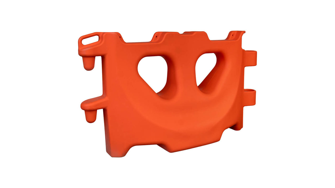 Trafix 1500 Lite Water Filled Barrier - Orange right