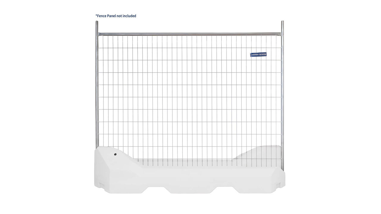 Fencing Water Filled Weight Base with panel