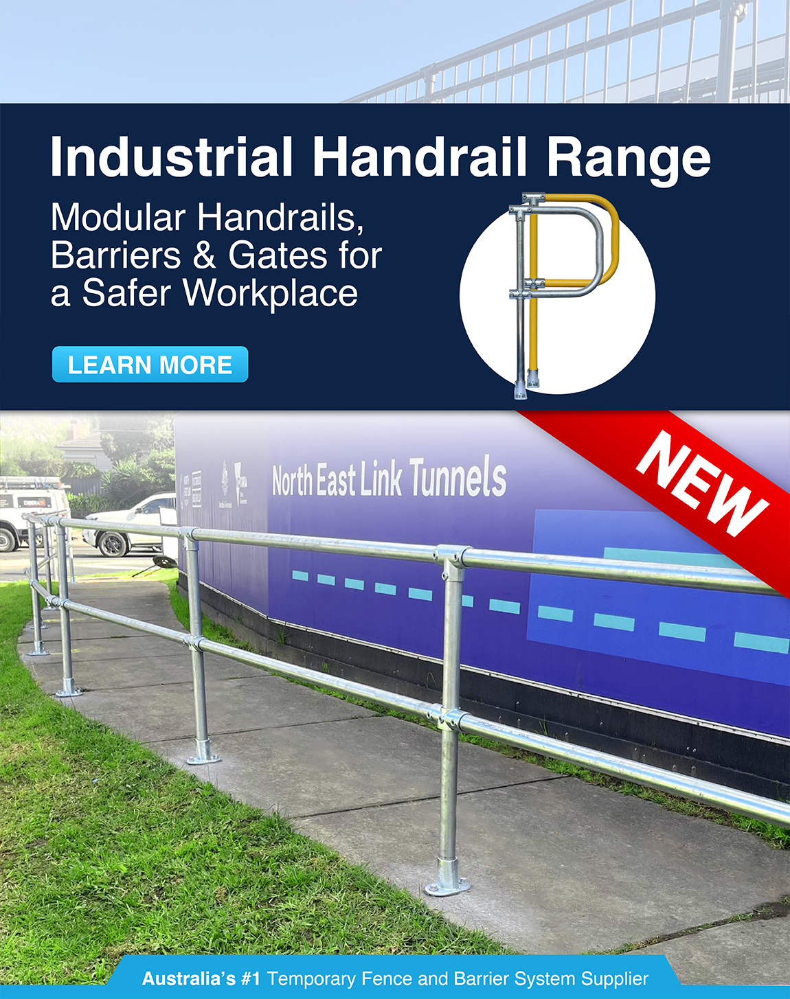 Industrial Handrail promo -mobile banner